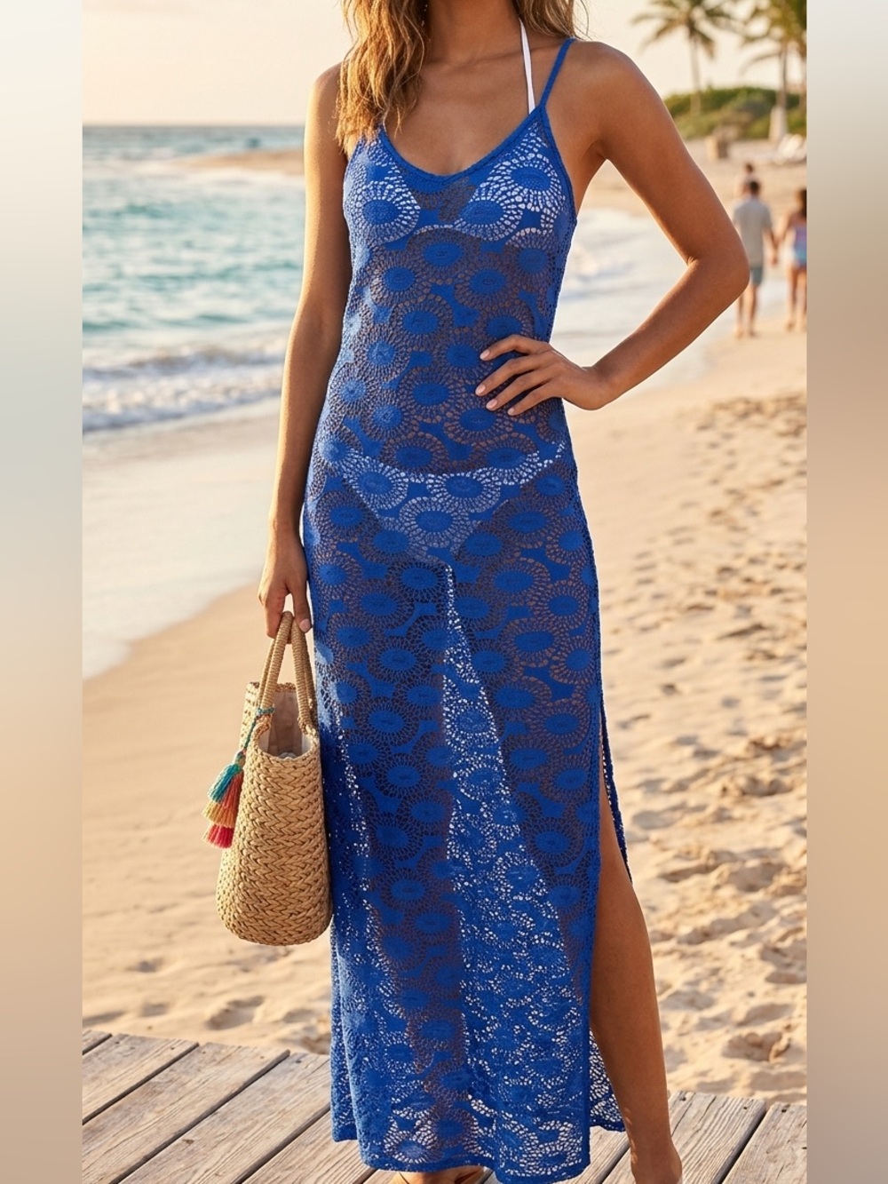 Blue Island Crochet Cover Up